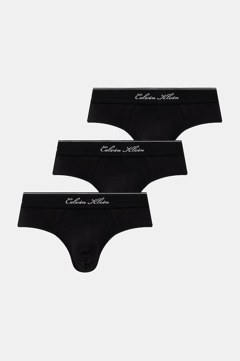 Calvin Klein Underwear slipy męskie z bawełną 3-pack czarne LV00NB4606