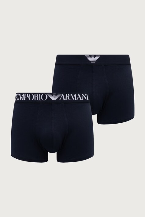 Emporio Armani Underwear přiléhavé boxerky pánské bavlněné s elastanem námořnické modré EM000252 AF25017