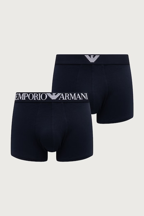 Emporio Armani Underwear boxeri mulați pentru bărbați din bumbac cu elastan bleumarin EM000252 AF25017