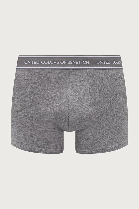 United Colors of Benetton Přiléhavé boxerky pánské bavlněné s elastanem 3-pack bílé 3G682X01T