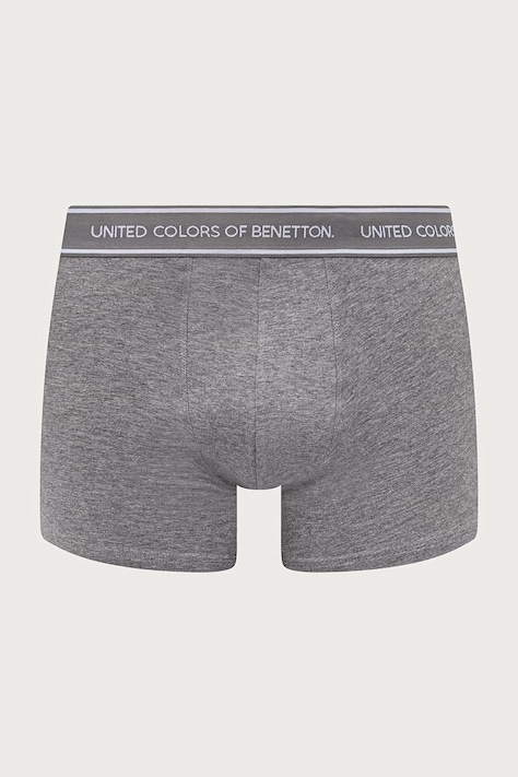 United Colors of Benetton Priliehavé boxerky pánske bavlnené s elastanom 3-pak biele 3G682X01T