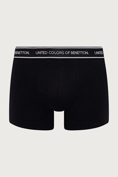 United Colors of Benetton Bokserki dopasowane męskie bawełniane z elastanem 3-pack szare 3G682X01T
