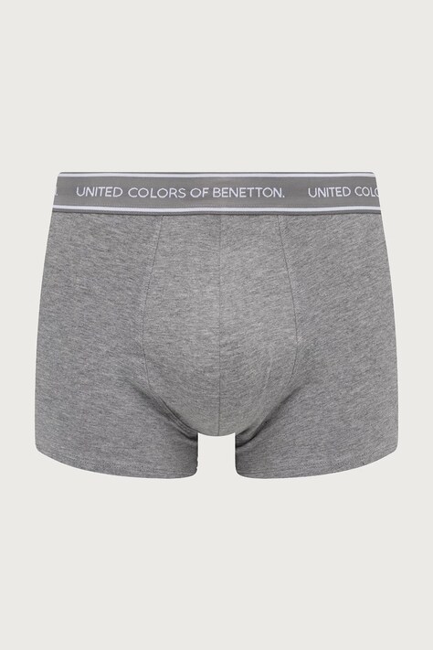 United Colors of Benetton облягаючі боксери чоловічі бавовняні з еластаном 3 шт — AW26-BIMZTI, сірий — фото 3