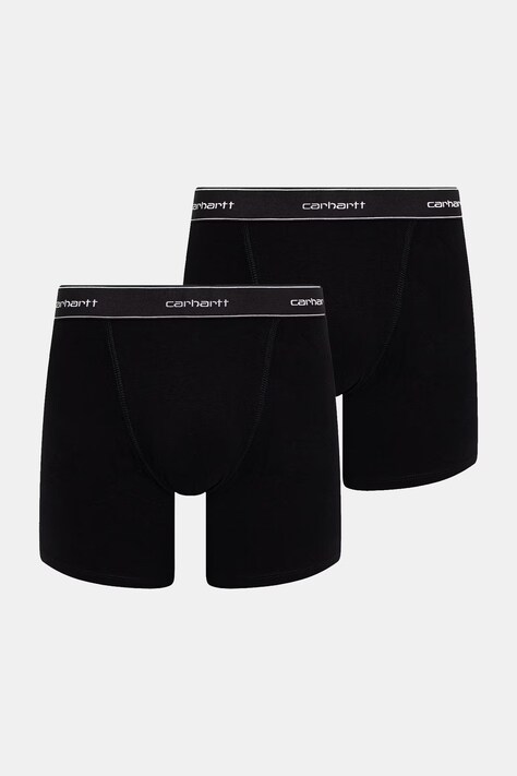 Carhartt WIP Cotton Trunks прилепнали боксерки от памук с еластан мъжки 2 броя черни I037602