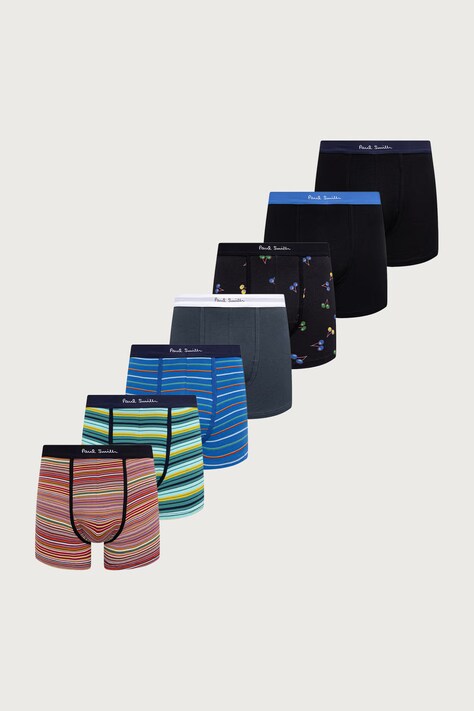 Paul Smith Bokserki męskie z bawełną 7-pack czarne M1A-914-W7PK31