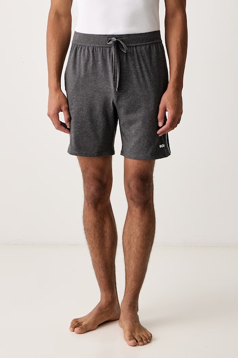 BOSS Kratke hlače za spavanje za muškarce od pamuka s elastanom Unique Shorts sive 50566956