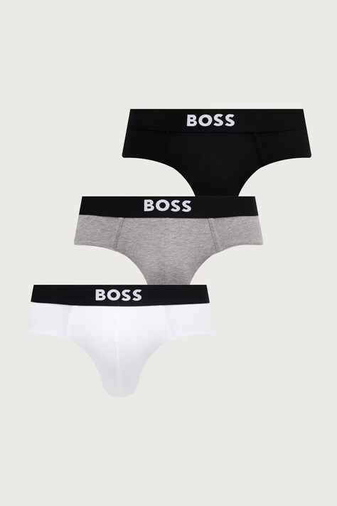BOSS boxeri mulați pentru bărbați din bumbac cu elastan HipBr pachet de 3 multicolor 50546561
