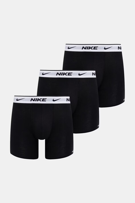 Nike bokserki dopasowane męskie bawełniane z elastanem 3-pack czarne NQ00KE1285.6D7
