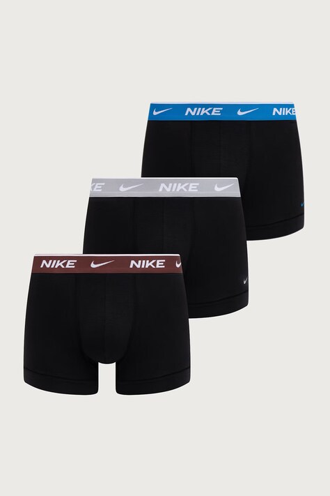 Nike Bokserki męskie bawełniane z elastanem 3-pack czarne NQ00KE1284.4HS