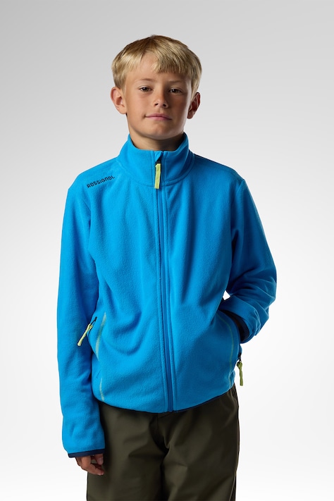 Rossignol Hanorac cu fermoar pentru copii din polar CE JACKET albastru RLOYP02