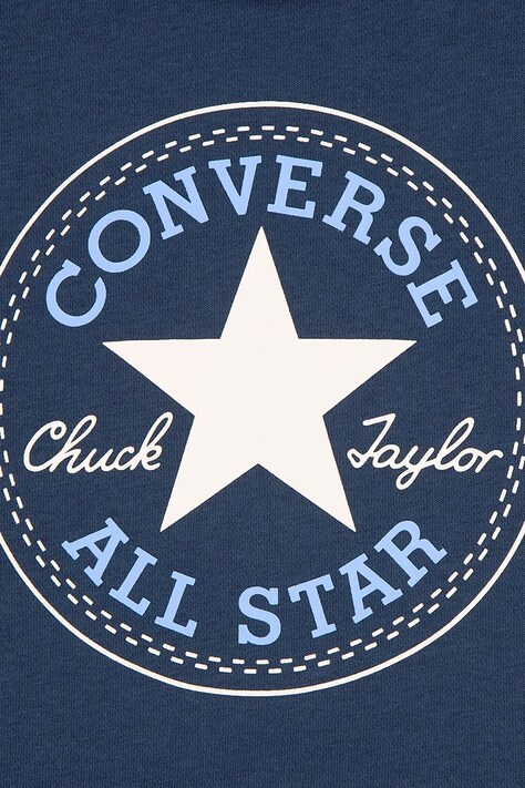 Converse Bluza z kapturem dziecięca z bawełną granatowa 8CJ628