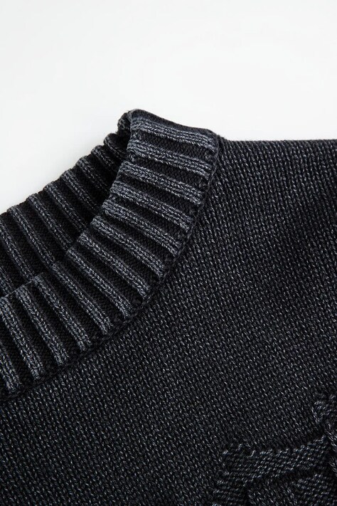 Coccodrillo Sweter dziecięcy z bawełną szary REBEL BOY JUNIOR