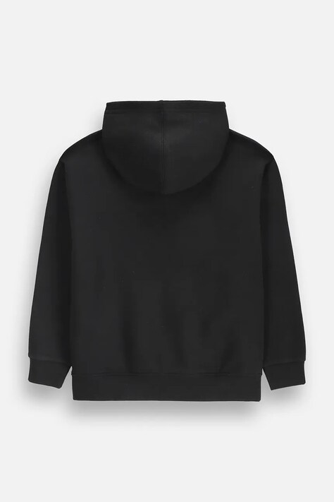Coccodrillo Bluza z kapturem dziecięca z bawełną czarna GALACTIC RACE BOY JUNIOR