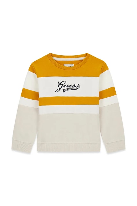 Guess Bluza dziecięca bawełniana beżowa N6BQ05 K6114