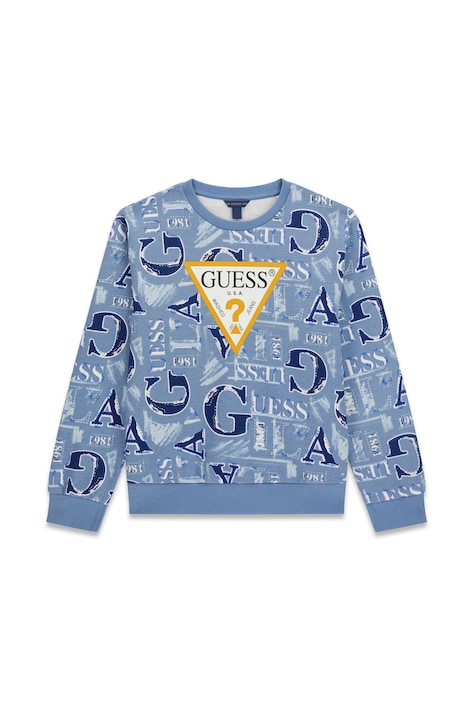 Guess Dukserica za djecu od pamuka plava L6BQ10 K6092