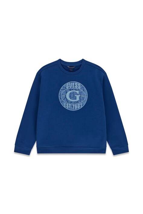 Guess Dukserica za djecu od pamuka plava L6BQ04 K5919