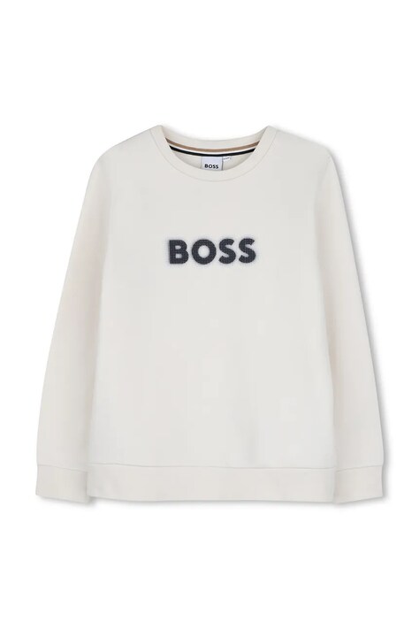 BOSS Суичър за деца с памук бежов J53395