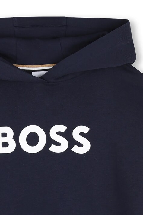 BOSS кофта з капюшоном дитяча з бавовною — фото 3