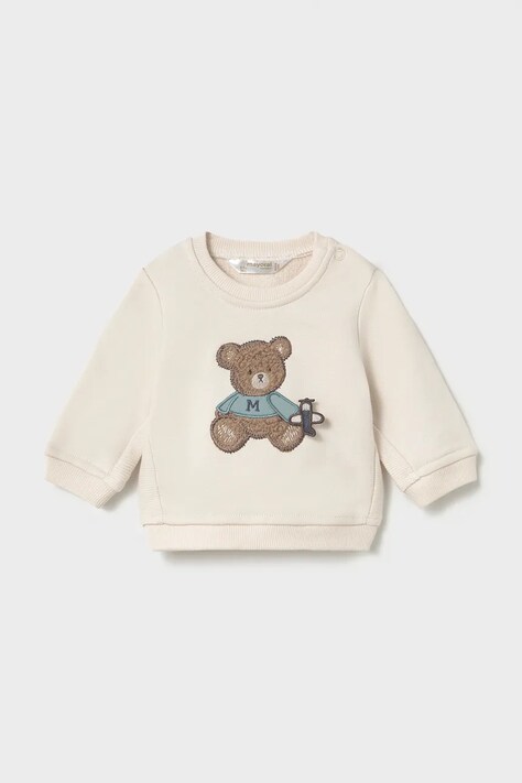 Mayoral Newborn кофта для немовлят з бавовною бежева 2410