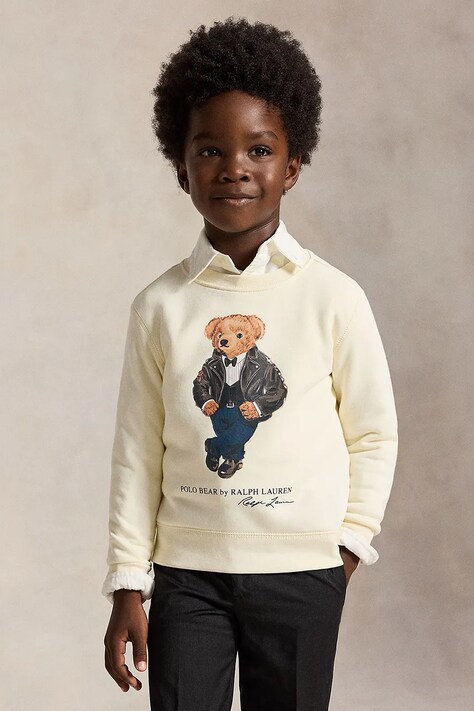 Polo Ralph Lauren Μπλούζα παιδική με βαμβάκι μπεζ 322B29157001