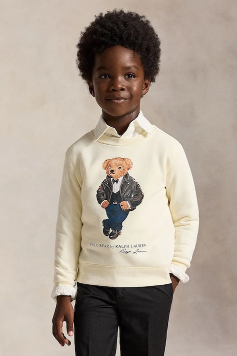 Polo Ralph Lauren Μπλούζα παιδική με βαμβάκι μπεζ 322B29157001