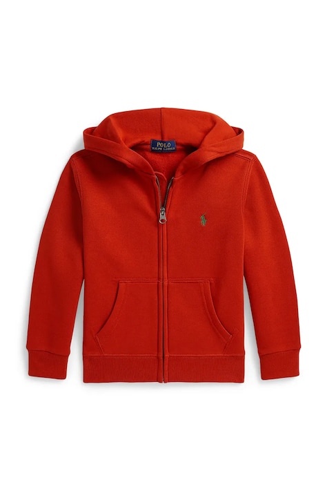 Polo Ralph Lauren суичър с качулка за деца с памук оранжев 322799360508