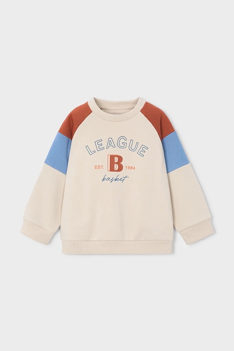 Mayoral bluza dziecięca z bawełną beżowa 4457