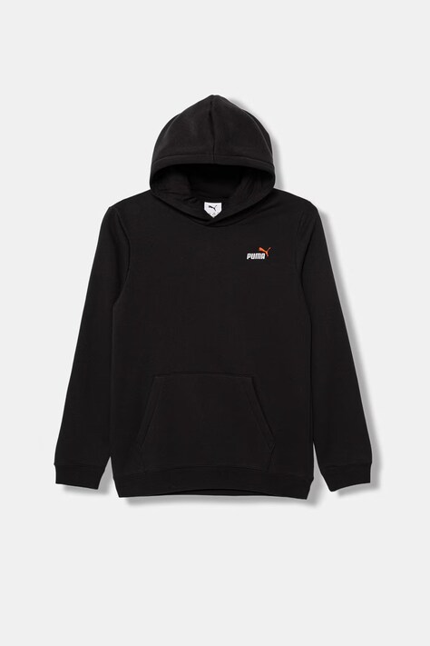 Puma bluza dziecięca z bawełną ESS 2 COLOR Small No. 1 Logo Hood czarna 685825