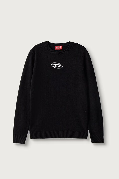Diesel Bluza dziecięca KLIMO KNITWEAR czarna J03028