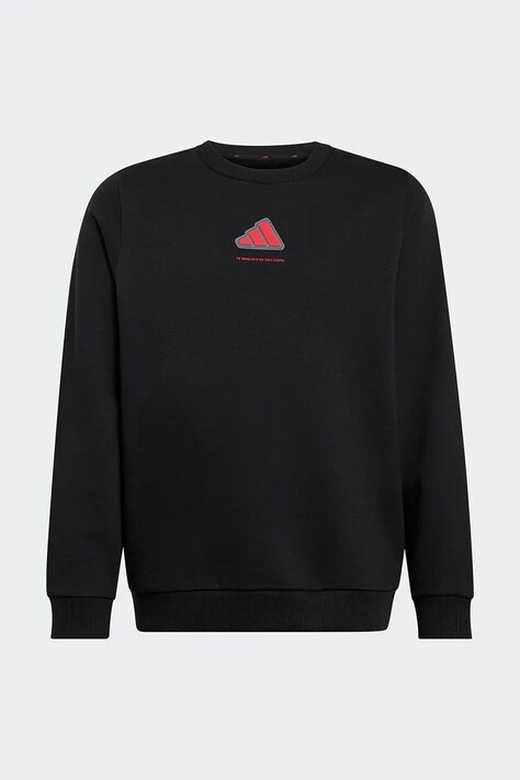 adidas mikina dětská s bavlnou černá KX6156