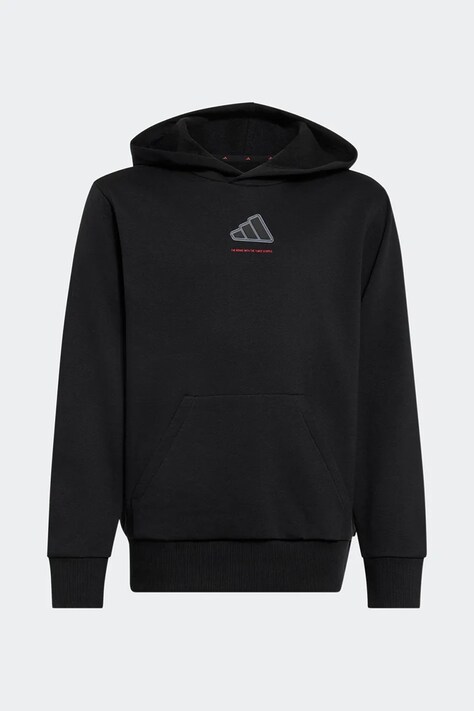 adidas bluza z kapturem dziecięca z bawełną czarna KX2475