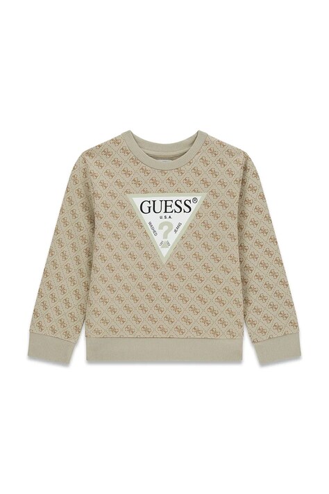 Guess bluza dziecięca bawełniana beżowa N6YQ07 K4100