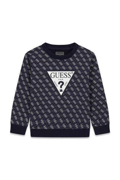 Guess bluza dziecięca bawełniana czarna N6YQ07 K4100