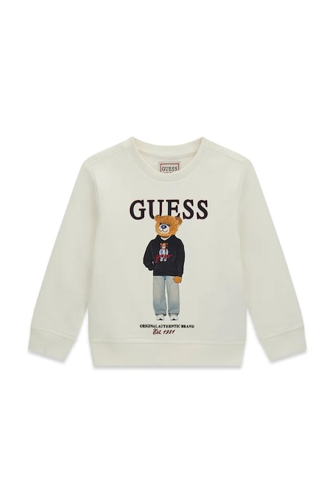 Guess melegítőfelső gyerek pamut bézs N6YQ05 K4096