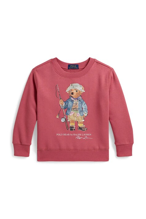 Polo Ralph Lauren dukserica za djecu s pamukom roza 322B18891001