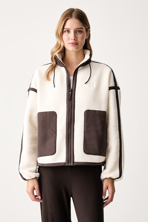 P.E Nation Bluza polarowa damska Lennon beżowa 263J056