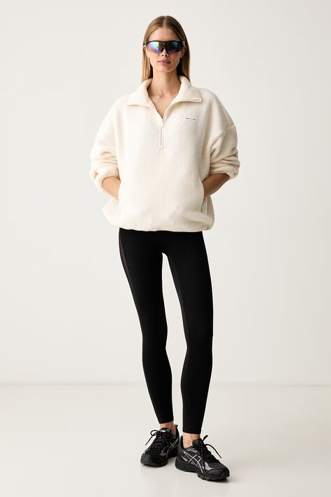 P.E Nation Bluza damska polarowa Rotate beżowa 263J088