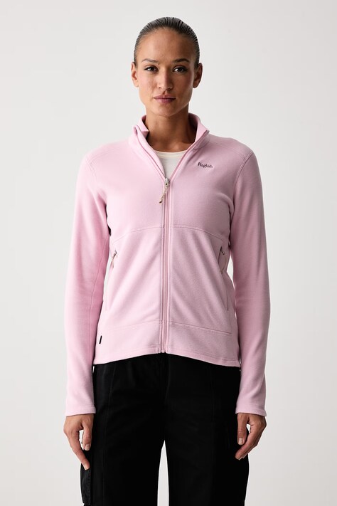 Haglöfs Bluza rozpinana damska polarowa Buteo Mid II różowa 608352