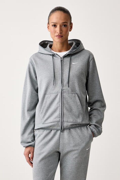 Nike Edzős melegítőfelső női Studio Fleece Therma-FIT szürke IO0433.084