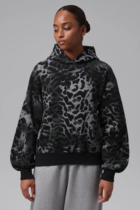 Jordan Bluza z kapturem damska z bawełną Brooklyn Fleece czarna IX6900.010