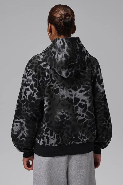 Jordan Bluza z kapturem damska z bawełną Brooklyn Fleece czarna IX6900.010
