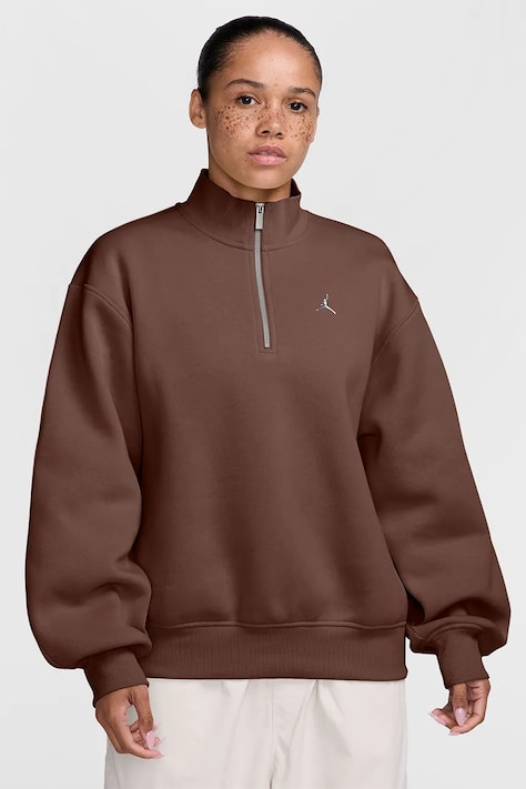 Jordan Bluza damska z bawełną Brooklyn Fleece brązowa IV7533.265