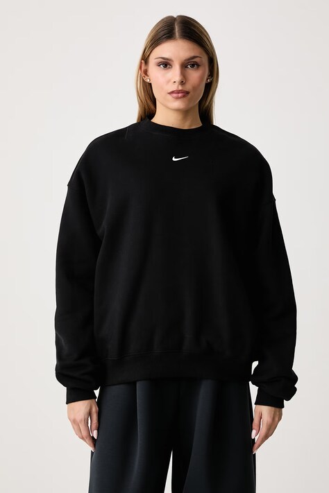 Nike Sportswear Bluza oversize damska z bawełną Studio Fleece czarna IM8082.001