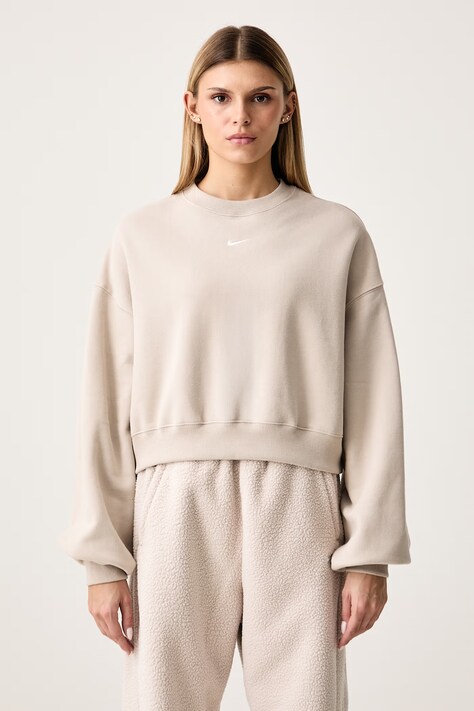 Nike Sportswear Dukserica za žene s pamukom Studio Fleece bež IM8497.236