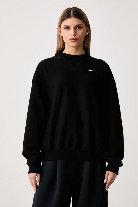 Nike Sportswear Bluza oversize damska z bawełną Studio Fleece czarna IO2103.001
