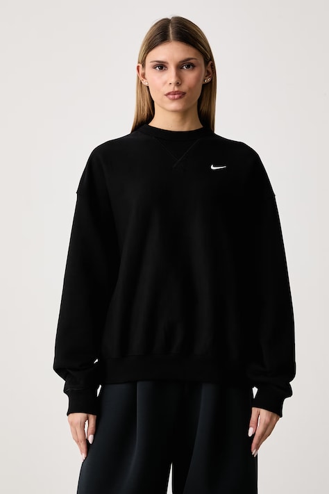 Nike Sportswear Oversize mikina dámská s bavlnou Studio Fleece černá IO2103.001