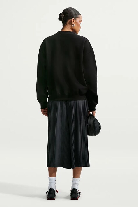Nike Sportswear Bluza oversize damska z bawełną Studio Fleece czarna IO2103.001