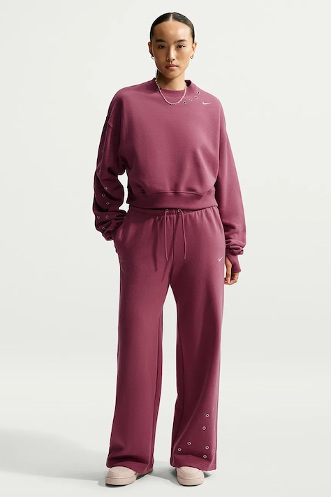 Nike Sportswear Bluza damska z bawełną Studio Fleece różowa IX7045.654