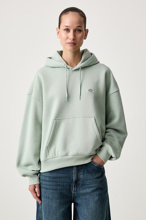 Dickies Bluza z kapturem damska z bawełną zielona DK0A8E35B871