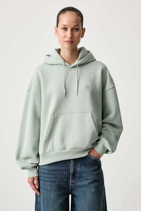 Dickies Bluza z kapturem damska z bawełną zielona DK0A8E35B871